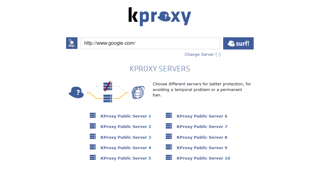 KProxy free web proxy