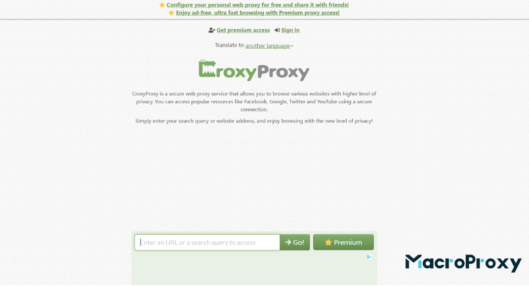 croxyproxy free web proxy