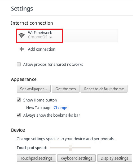 Choose your Wi-Fi network