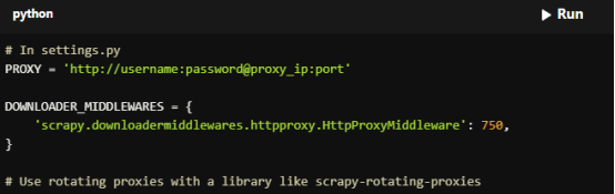 Scrapy command