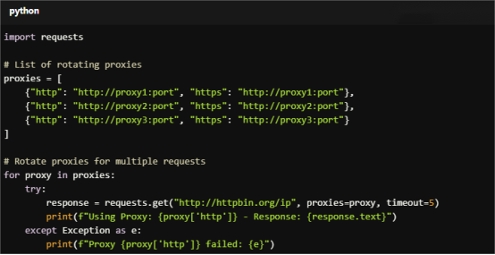 Python IP Rotation Example