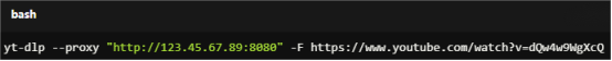 Test Proxy with yt-dlp