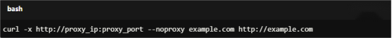 Use --noproxy to skip the proxy for certain domains