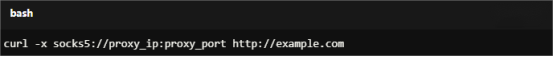 Use curl with a socks5 Proxy